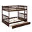 Full-Over-Full Bunk Bed With Ladders And Drawers-895607693