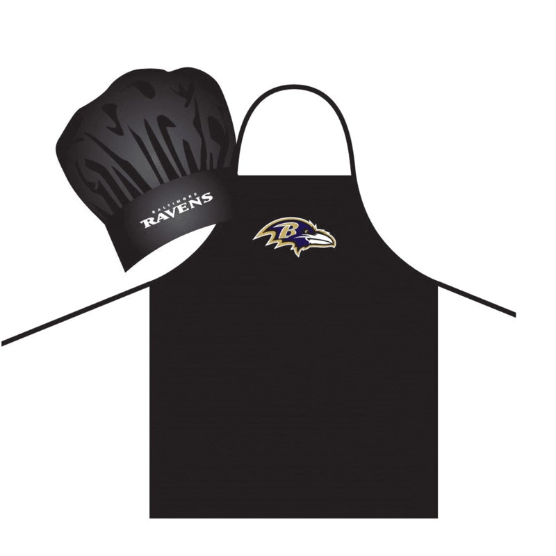 NFL No Pattern Apron Sets, Baltimore Ravens