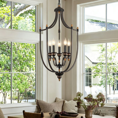 5-light Dimmable Metal Lantern Pendant