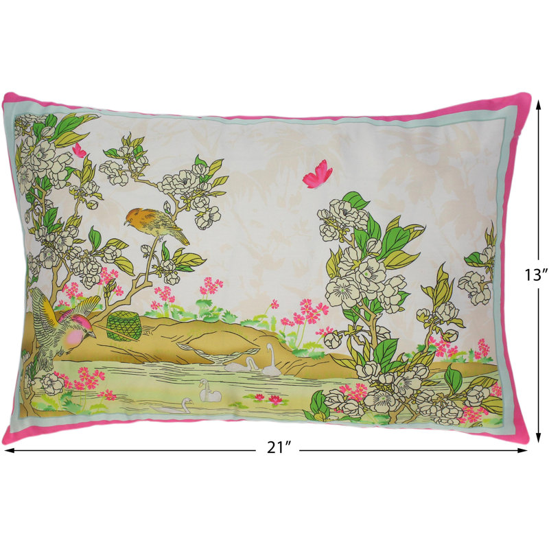 Bohemian Silk Camouflage Cotton Reversible Throw Pillow