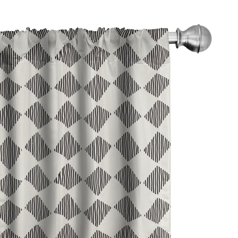 Rideaux à 4 panneaux East Urban Home, L 56 po x L 84 po