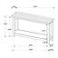Console en bois pour le vestibule du vestibule (table basse incluse)-1871452830