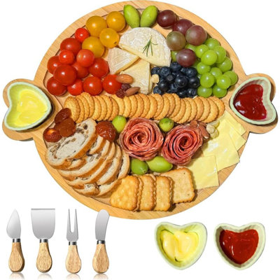 Cute Bamboo Cheese Platter