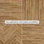 Prabhu Wood Look Vinyl Flooring Natural Oak - 91.44cm x 15.24cm x 2mm -519523094