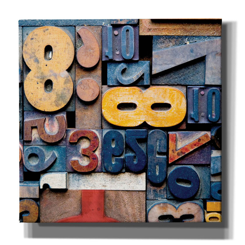 «Typographie Photographie 12» par Holli Conger, art mural sur toile, H 12 po x l 12 po x P 0,75 po