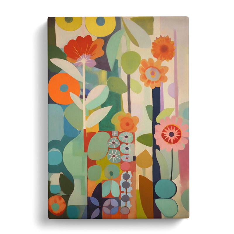 Kalavasos Flowers Orphism Design Vol.1 - Wrapped Canvas, 76cm H x 50cm W x 3cm D