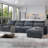 Wide Modern Large L-Shape Feather Filled Sectional Sofa, Convertible Sofa Couch with Reversible Chaise,sectional couch,sectionals-932917770