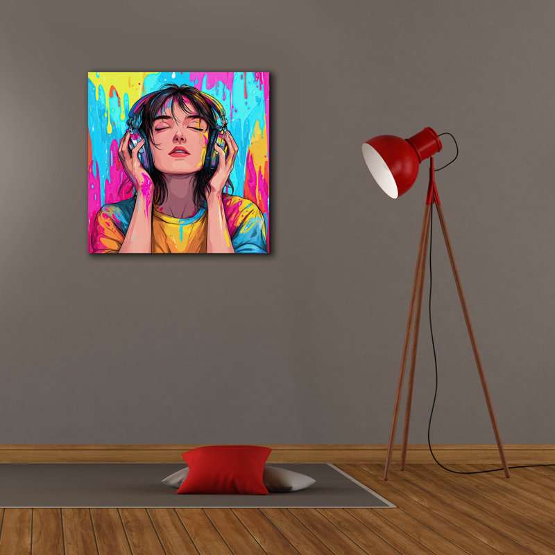  «Favorite Track» par Rich Monet, art mural sur toile, 26 po x 26 po, H 26 po x l 26 po