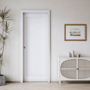 Sliding Pocket Door White Standard Door with Hardware Kit Set