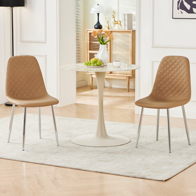 Wales Modern Upholstered Faux Leather Dining Chair
