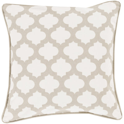  Cotton Down Feather Geometric Throw Pillow