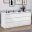 Commode double 6 tiroirs pour le couloir de la chambre à coucher