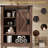 Gracie Oaks 68"H Farmhouse Over Toilet Storage Cabinet With Sliding Barn Door& 3 Adjustable Shelves,-431666623