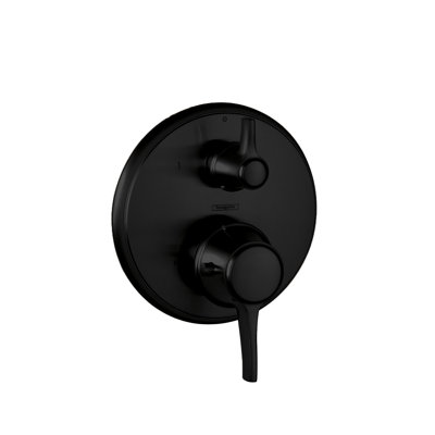 Ecostat C Thermostatic Volume Control and Diverter Faucet Trim with Lever Handle