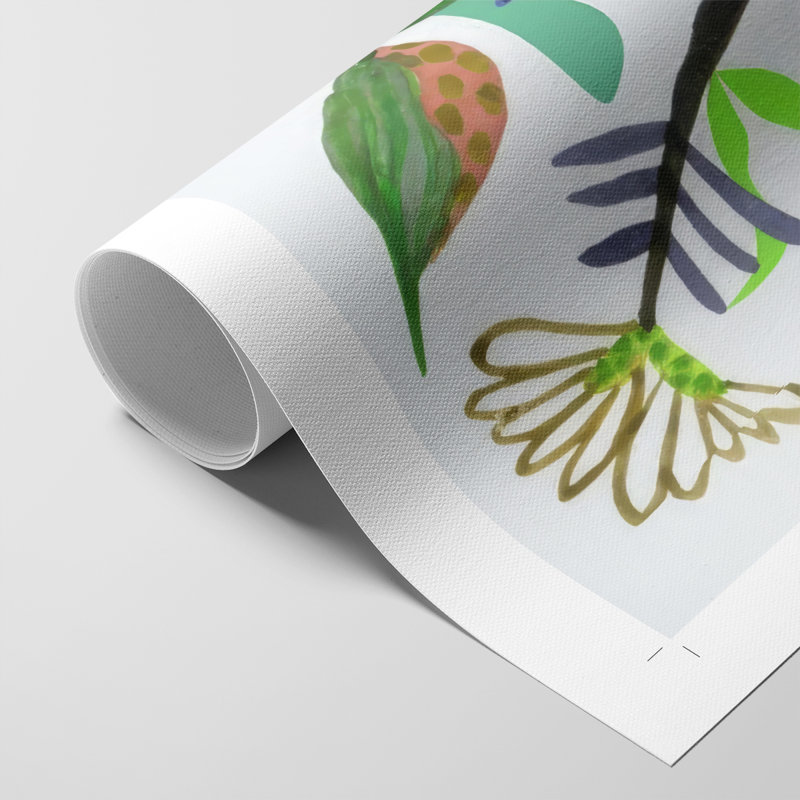 Fleur du sort I - reproduction de toile seulement - non encadrée, H 12 po x l 8 po