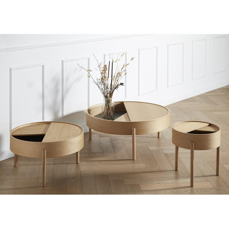 Arc Side Table, Oiled Oak
