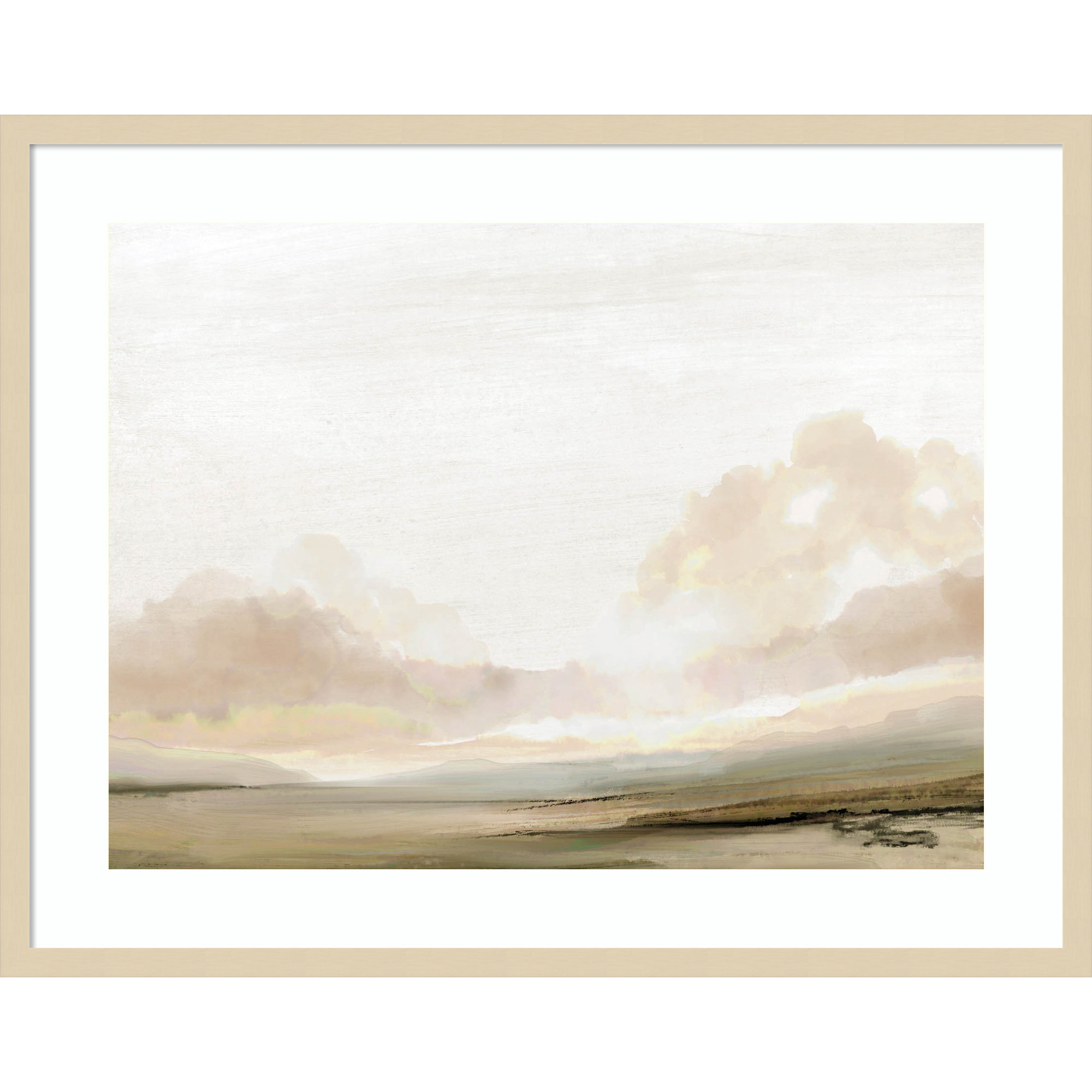 Southern Landscape by Dan Hobday, 26" H x 33" W x 1" D, Brown