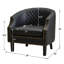 Ensemble de 2 fauteuils club en similicuir touffeté large Oscar-1042426885