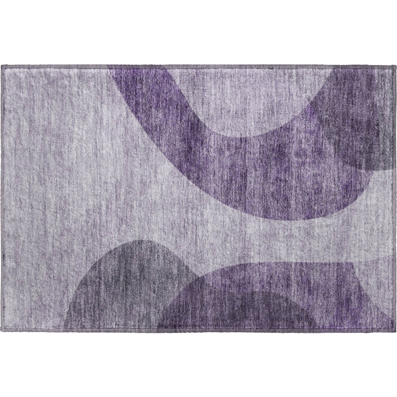 Tapis mauve Premium lavable à la machine, Rectangle 1 pi 8 po x 2 pi 6 po
