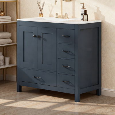 Meuble-lavabo 36 po avec lavabo en céramique