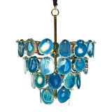Agate 11 - Light Unique Tiered Chandelier