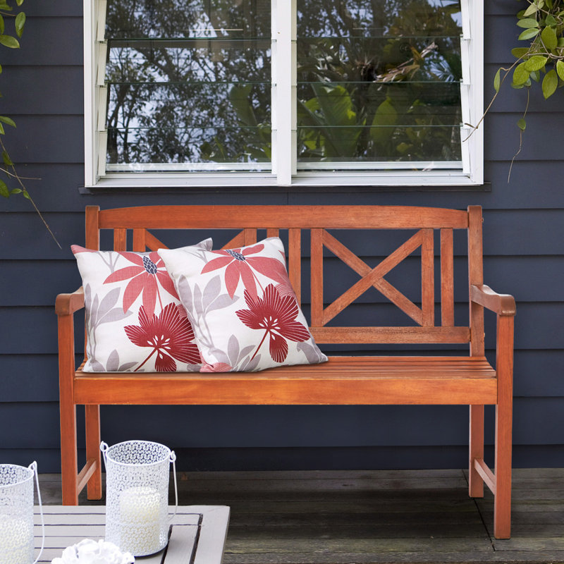 Banc de jardin en bois massif Ryeisha