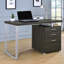 Bureau rectangulaire avec tiroirs de rangement