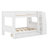 Space-Saving Bunk Bed with Desk, Shelves and Drawer-615139509
