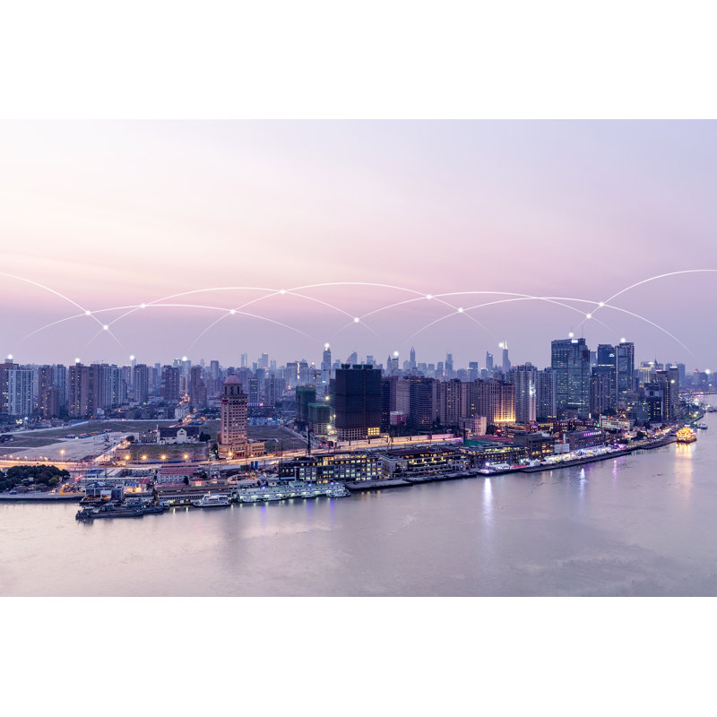 Ardenti Shanghai City by Owngarden - Wrapped Canvas Print, 30cm H x 46cm W x 3.8cm D