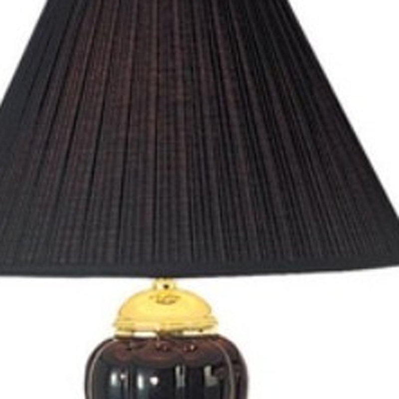Adalard Ceramic Table Lamp, Black
