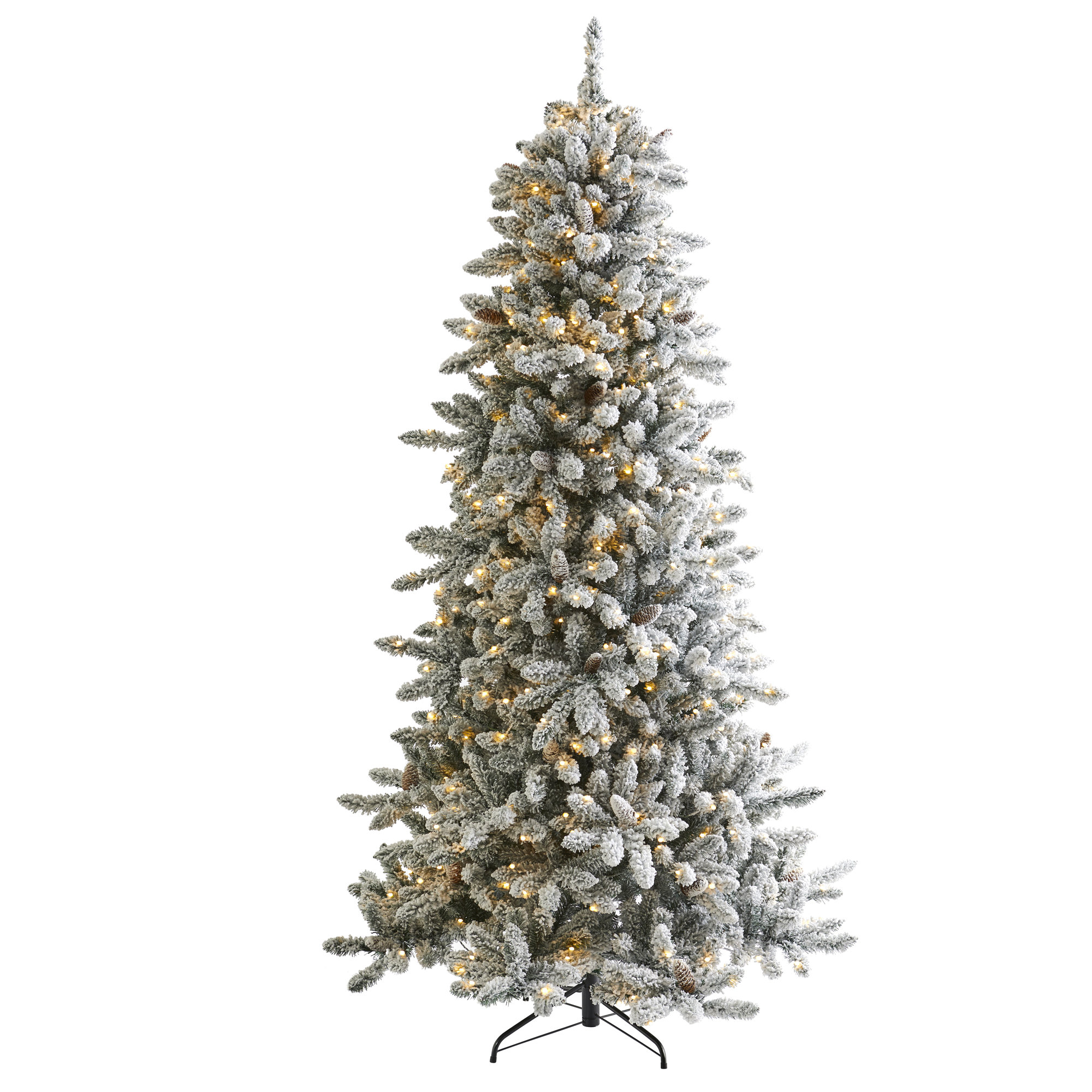 Lighted Artificial Fir Christmas Tree, 7.5' H