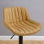 Swivel Upholstered Adjustable Height Counter Stool with Metal Frame-1881020861