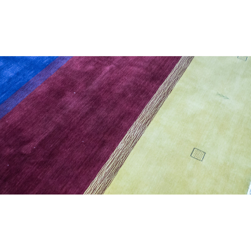 Gabbeh Wool Striped Area Rug