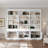 91'' H X 102.4'' W 3-Drawer 6-Tier Bookcase Storage Cabinet