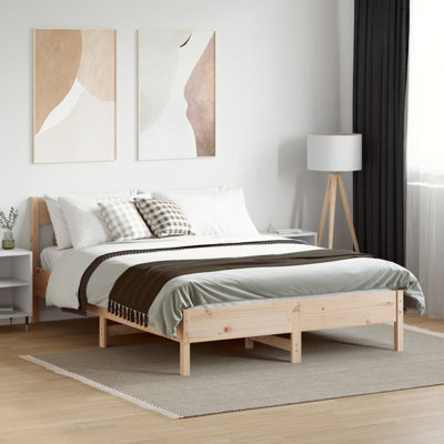 Andaleeb Solid Wood Bed