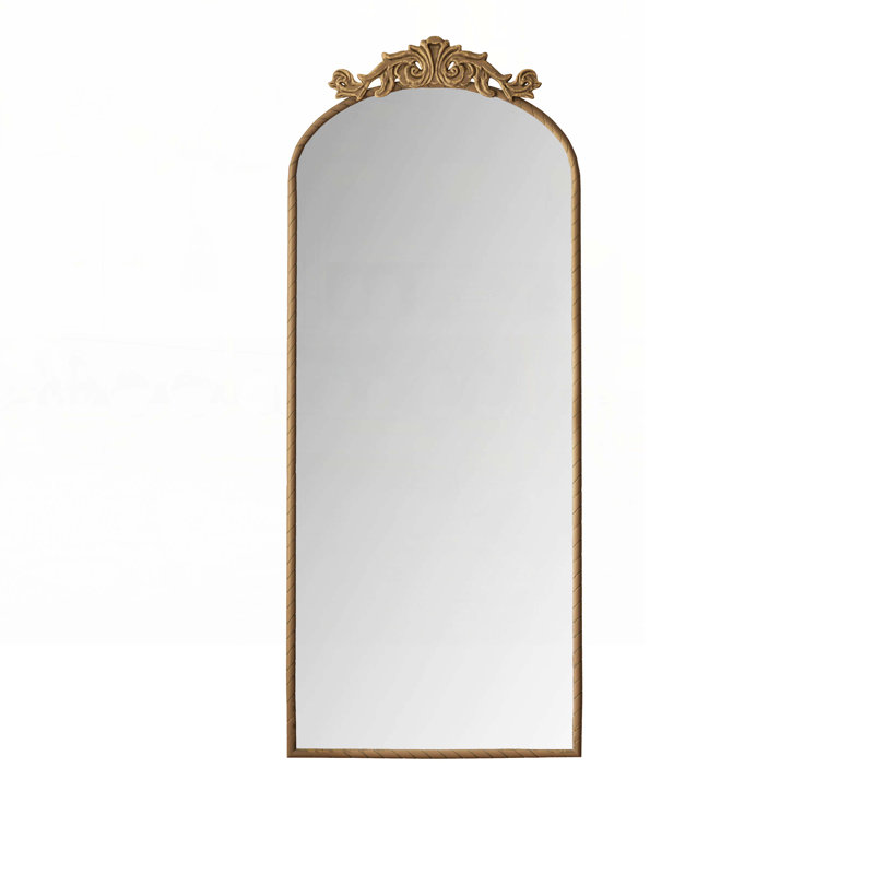 58"x24" Arched Full Body Mirror, Bronze