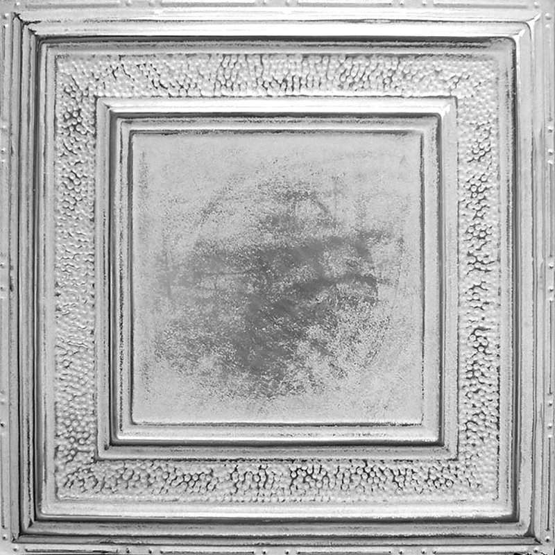Panneaux muraux et tuiles cloutées American Tin Ceilings, Blanc argenté délavé