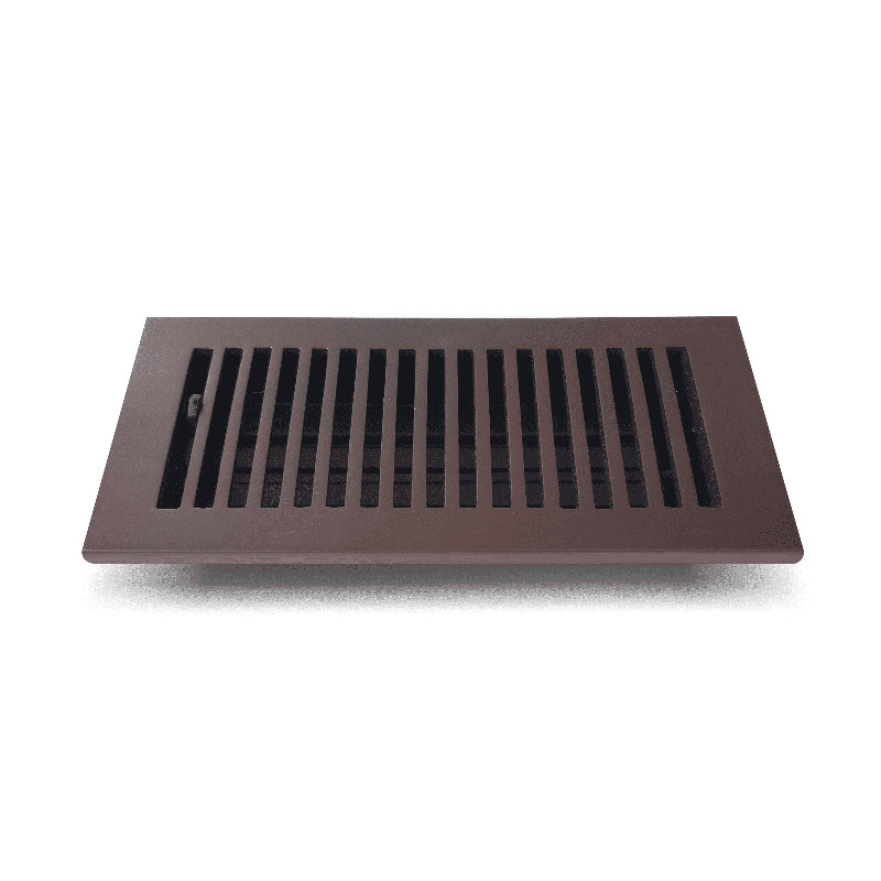 Couvercle de ventilation standard en fonte d'aluminium, Brun, H 3 po x l 10 po x P 12 po
