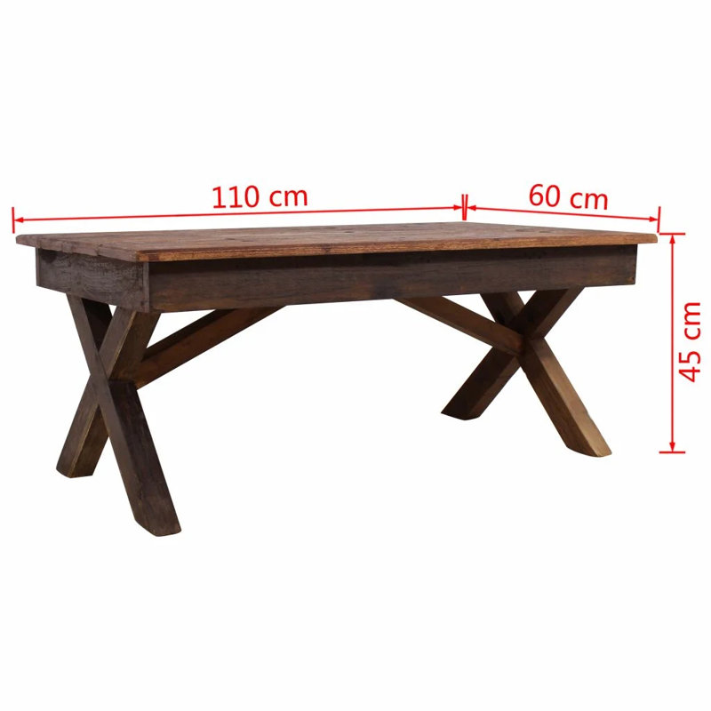 Solid Wood Frame Single Coffee Table