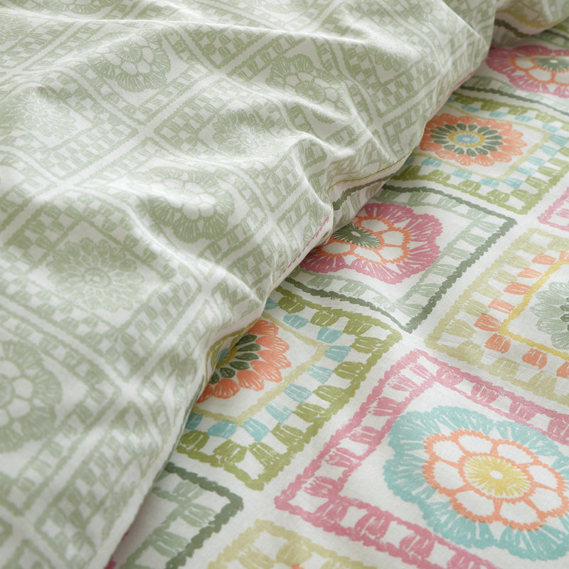 Crochet Print Duvet Cover Set, Kingsize - 2 Standard Pillowcases