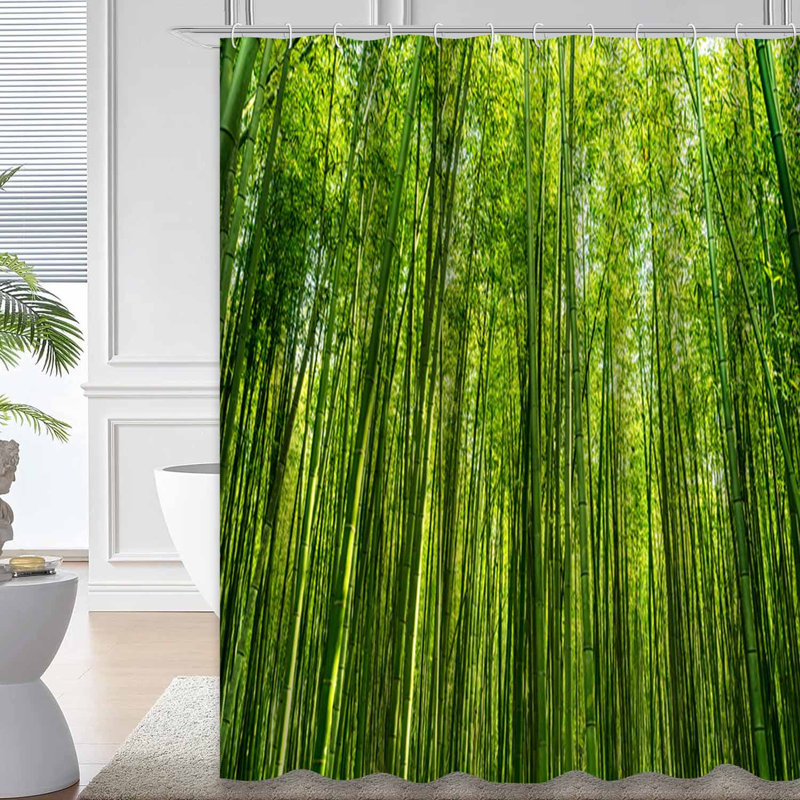 Rideau de douche Bamboo Grove Garden, L 72 po x l 78 po