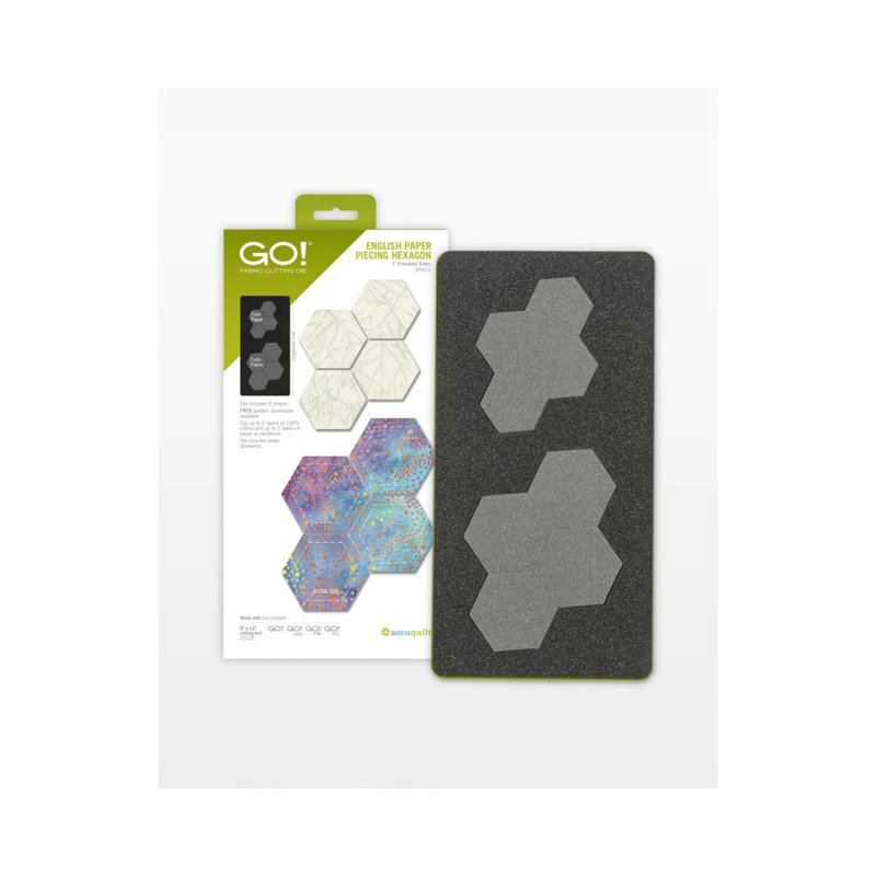 Accuquilt GO! Ensemble de matrices à découper en papier anglais