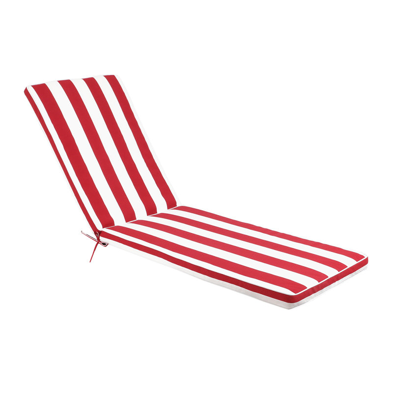 Ensemble de coussins de chaise longue pour l'extérieur, 1, Rouge