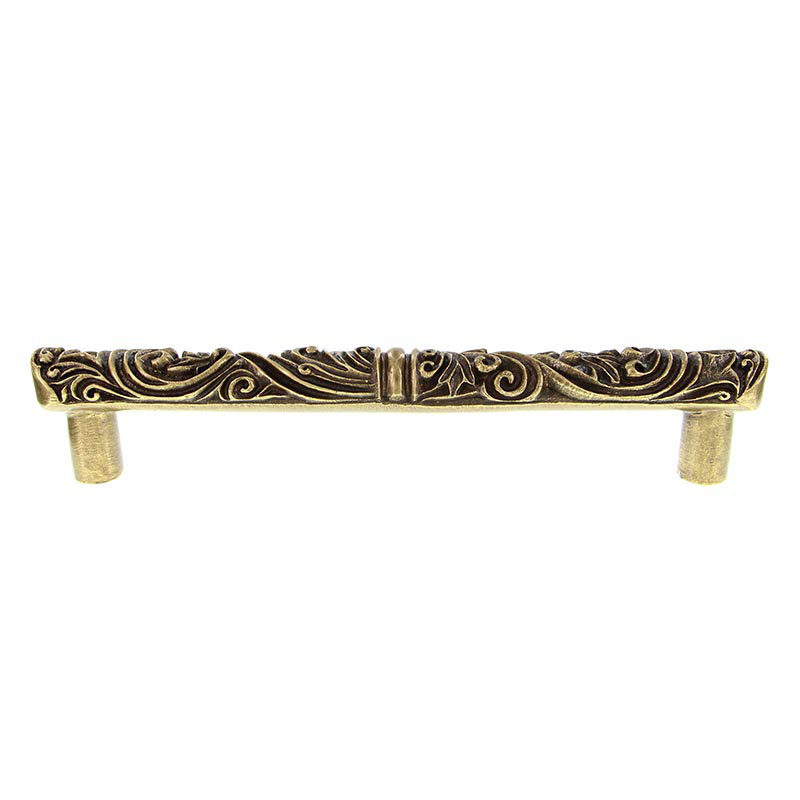 Liscio Appliance Pull, 2" H x 13.5" W x 1" D, Antique Brass