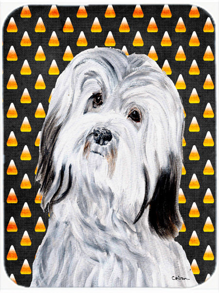 Planche à découper en verre caroline trésors havanese Halloween Candy Corn