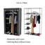 Lavish Home Portable Closet - Freestanding Covered Garment Rack Wardrobe with 5 Shelves for Hanging Clothes with Dust Cover and Metal Frame