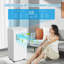 Climatiseur portatif 8 000 BTU - climatiseur 3-en-1 avec refroidissement, déshumidificateur, ventilateur - affichage numérique, télécommande, minuterie 24H, 2 vitesses de ventilateur, écoénergétique silencieux - refroidit jusqu'à 350 pieds carrés - Chambre, bureau, dortoir