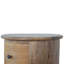 Solid Wood Round Accent Chest