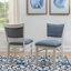 Chaise d'appoint à rayures bleues Lainey-1558847674