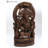 Hand-Carved Wood Trimukha Ganesha Statue on Rat with Kirtimukha Arch, 48 in. H     Hindu Religious Sculpture for Home Altar & Foyer